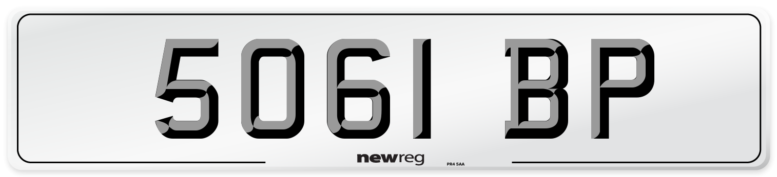 5061 BP Number Plate from New Reg